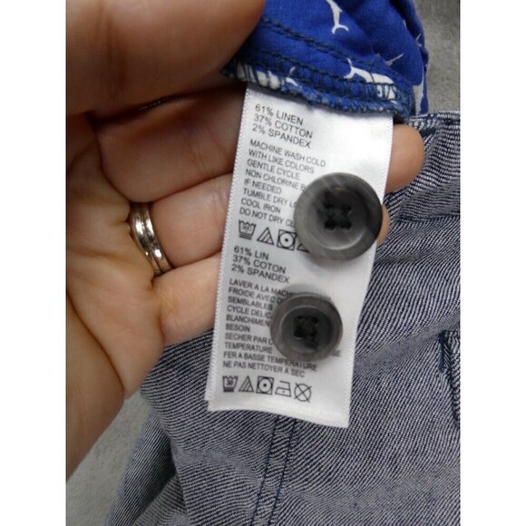 Tommy Bahama Men's‎ Cotton/Tencel Stretch Chino Shorts Blue Size 38 - Picture 8 of 12